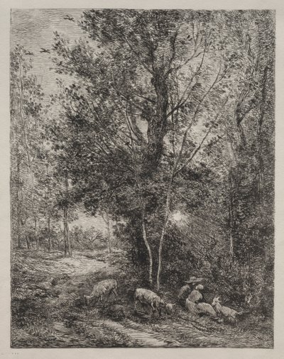 Le Berger et la Bergère, 1874 - Charles Francois Daubigny