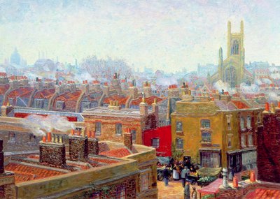 Un coin à Chelsea - Charles Ginner