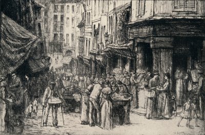 La Foule, Rue Mouffetard, 1915 - Charles Heyman