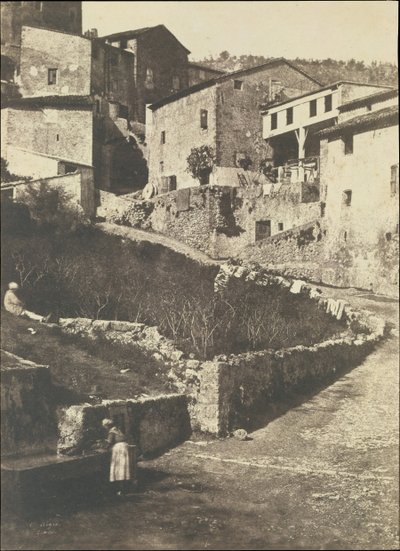 Une rue à Grasse - Charles Nègre