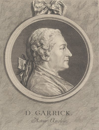 Portrait de David Garrick - Charles Nicolas Cochin