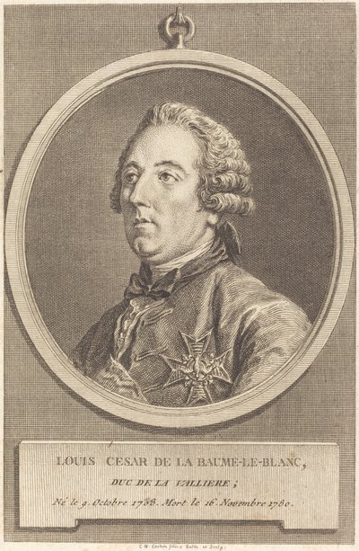 Louis César de La Baume-le-Blanc - Charles Nicolas Cochin II