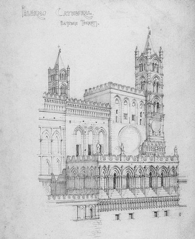 Cathédrale de Palerme, Tourelles orientales, 1891 - Charles Rennie Mackintosh