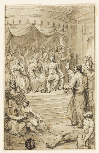 Paul devant Festus et Agrippa - Charles Reuben Ryley