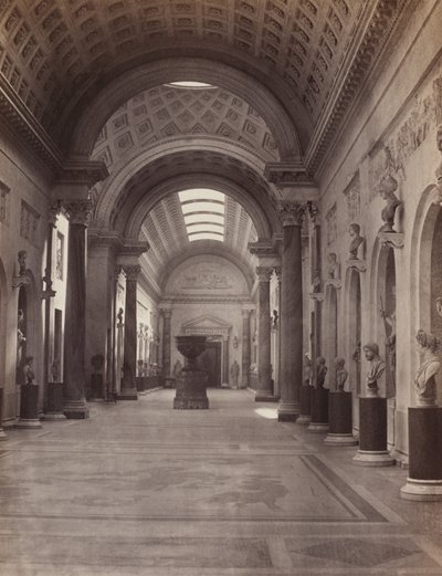 Vatican : Galerie Nuovo Braccio, vers 1860 - Charles Soulier