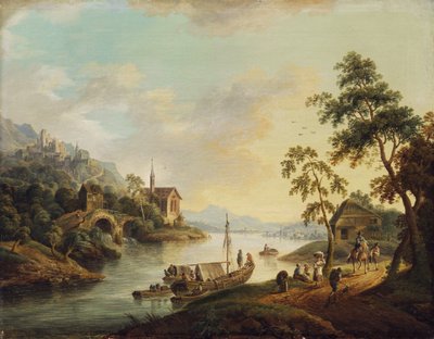 Paysage du Rhin - Christian Georg Schutz