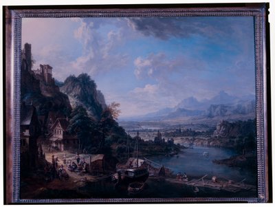 Paysage du Rhin - Christian Georg the Elder Schuetz