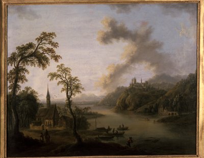 Paysage fluvial - Christian Georg the Elder Schuetz