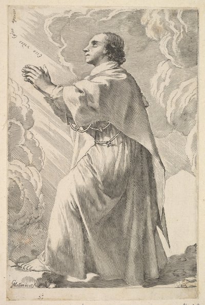 Un jeune saint en prière - Claude Mellan