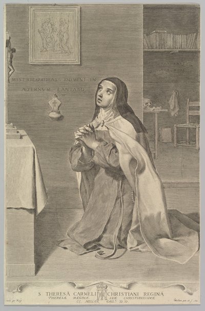 Sainte Thérèse en prière - Claude Mellan