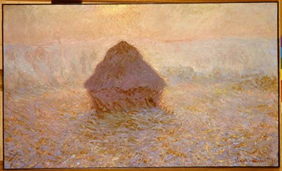 Meules de foin, soleil dans la brume - Claude Monet