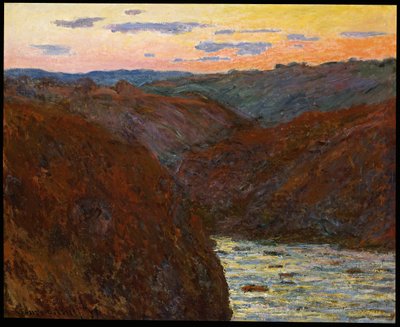 La Creuse, coucher de soleil - Claude Monet