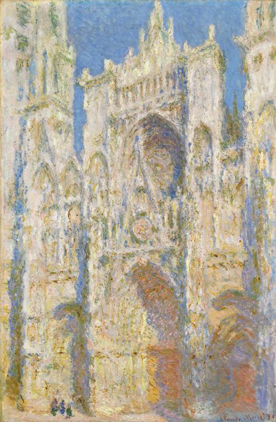 Cathédrale de Rouen, façade ouest, lumière du soleil - Claude Monet