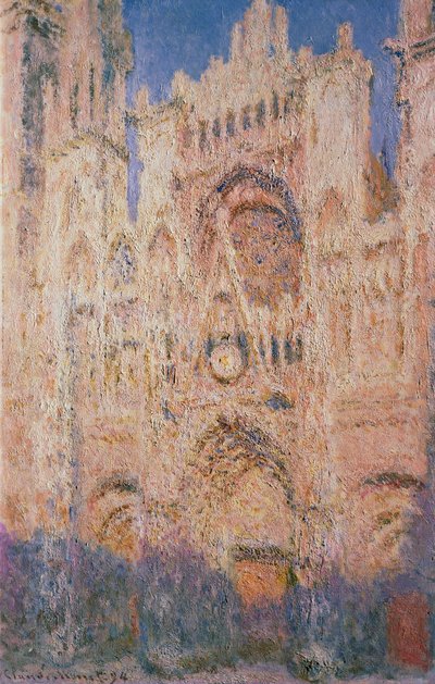 Cathédrale de Rouen au coucher du soleil - Claude Monet