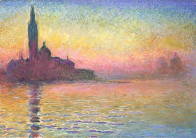 San Giorgio Maggiore au crépuscule - Claude Monet