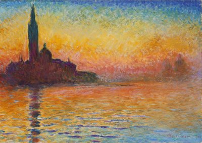 San Giorgio Maggiore au crépuscule - Claude Monet