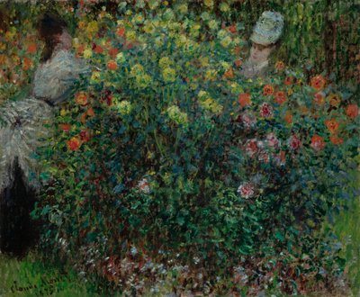 Deux Femmes parmi les Fleurs - Claude Monet