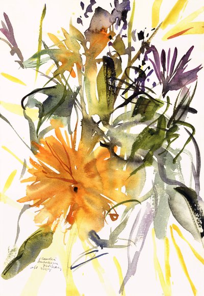 Souci et autres fleurs, 2004 - Claudia Hutchins Puechavy