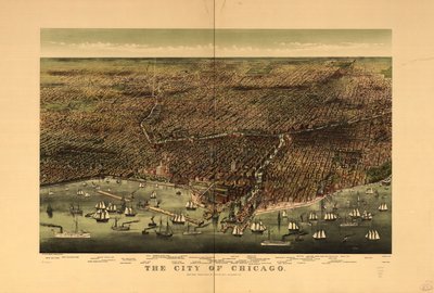 La ville de Chicago - Currier and Ives