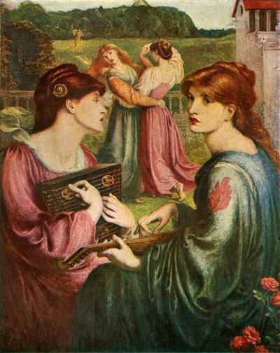 Le Préau fleuri, 1850-1872, vers 1912 - Dante Gabriel Charles Rossetti