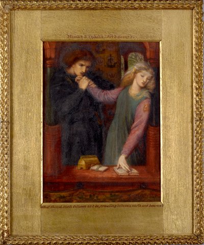 Hamlet et Ophélie - Dante Gabriel Rossetti