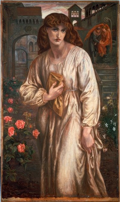 La Salutation de Béatrice - Dante Gabriel Charles Rossetti