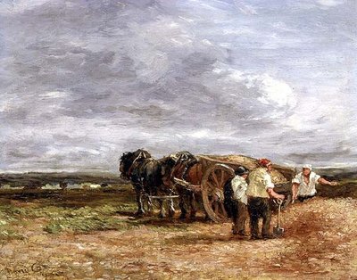 Transport de galets - David Cox