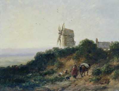 La route vers le moulin - David Cox