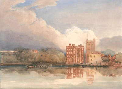 Vue du palais de Lambeth sur la Tamise - David Cox