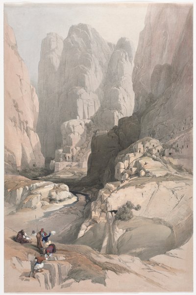 Entrée de Pétra, le Théâtre - David Roberts