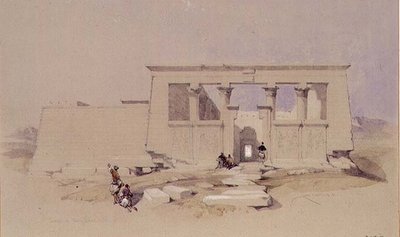 Temple à Wady Dabod, Nubie 1849 - David Roberts