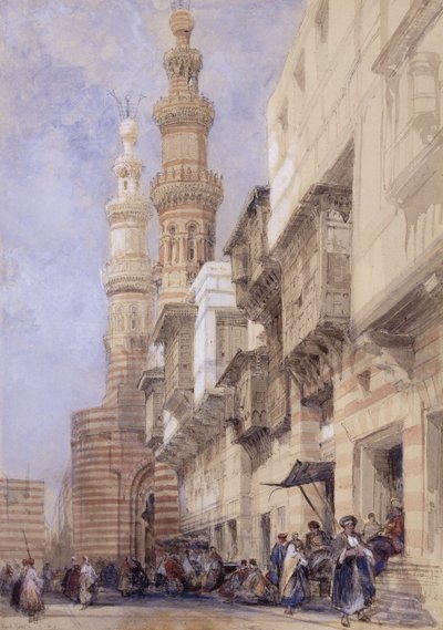 La porte de Metwaley, Le Caire, 1838 - David Roberts