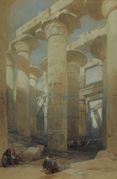 Le temple, Karnak - David Roberts