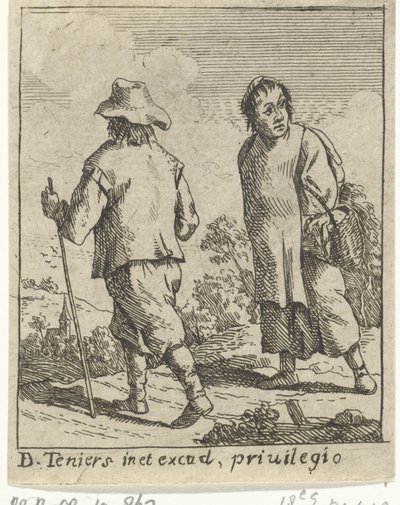 Un couple de paysans en route - David Teniers (II)