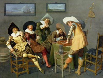 Cavaliers dans une taverne - Dirck Hals