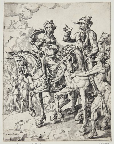 Abraham et Sarah entrant en Égypte - Dirck Volckertsz. Coornhert