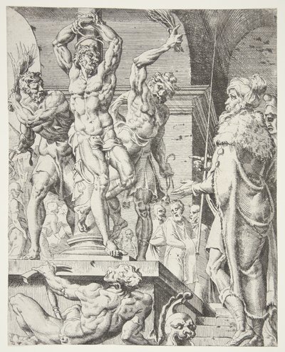 La flagellation - Dirck Volckertsz. Coornhert