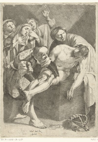 La mise au tombeau du Christ - Dirck van Baburen (attributed to)