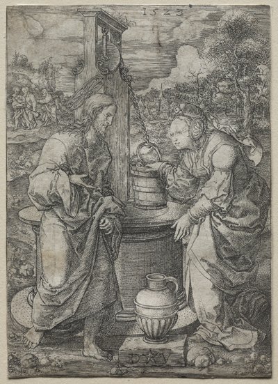 Le Christ et la femme de Samarie, 1523 - Dirk Vellert