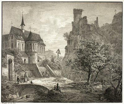 Église à Kobern sur la Moselle - Domenico Quaglio