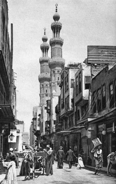 Mosquée du sultan al-Muayyad, Le Caire, Égypte, vers 1922 - Donald McLeish