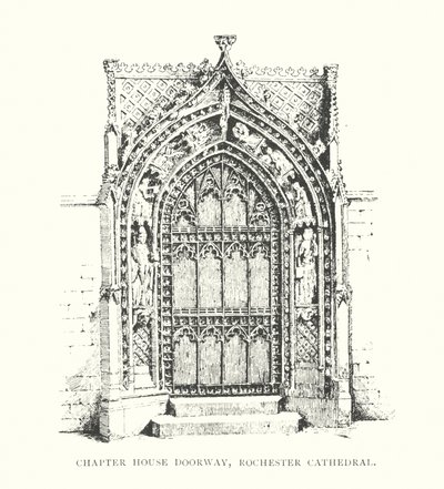 Porte de la salle capitulaire, cathédrale de Rochester - Duncan Moul