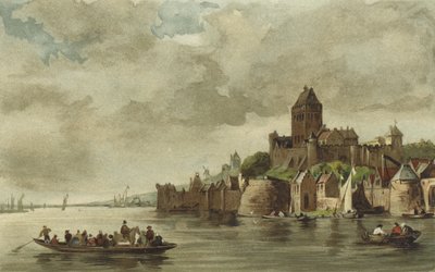 Vue du château de Valkhof, Nimègue - Dutch School