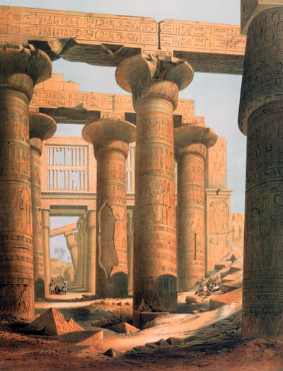 Salle à Karnak, Égypte - E Weidenbach