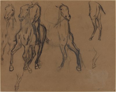 Étude de chevaux - Edgar Degas