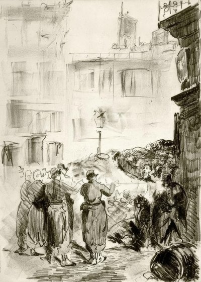 La Barricade - Édouard Manet