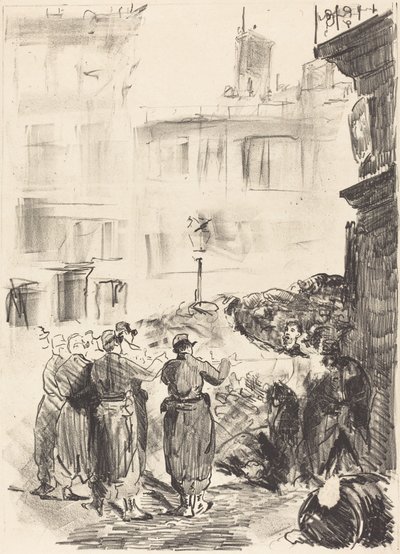 La barricade - Édouard Manet