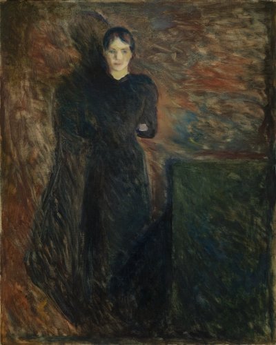 Dame en noir - Edvard Munch