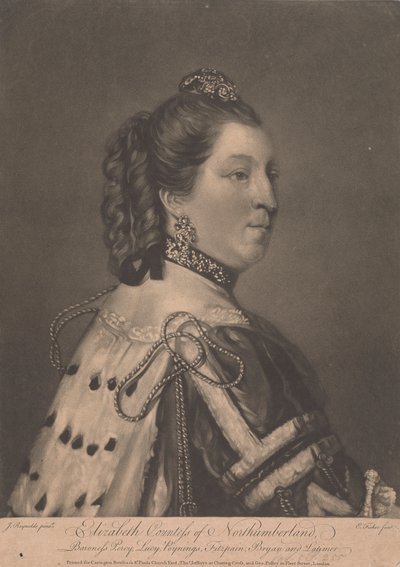 Elizabeth, comtesse de Northumberland - Edward Fisher