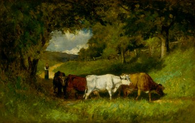 Rentrant les vaches, 1881 - Edward Mitchell Bannister